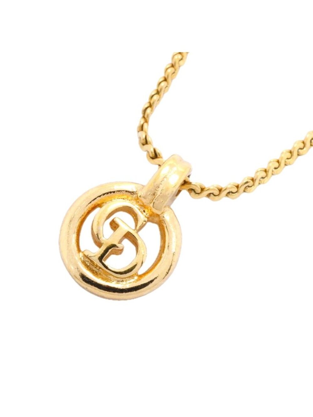 Dior Necklace CD Logo Gold Plated